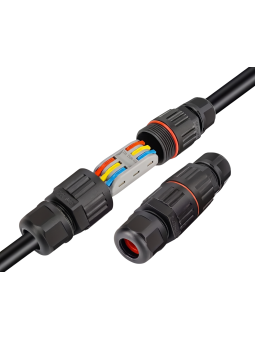 SZYBKOZŁĄCZKA elektryczna hermetyczna wodoodporna konektor mufa IP68 3/3