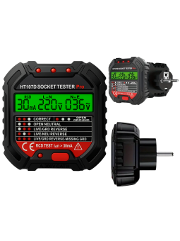 TESTER NAPIĘCIA GNIAZDEK DO GNIAZDKA 230V elektrycznego z wyświetlaczem