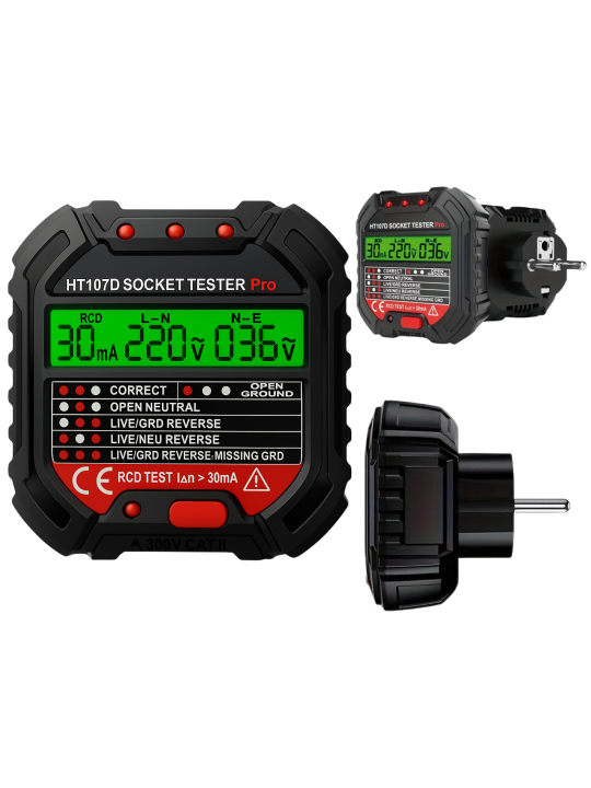 TESTER NAPIĘCIA GNIAZDEK DO GNIAZDKA 230V elektrycznego z wyświetlaczem