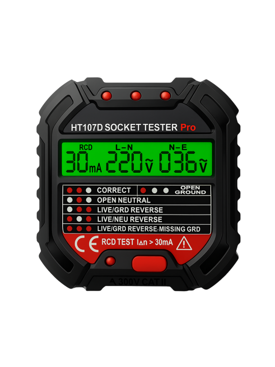 TESTER NAPIĘCIA GNIAZDEK DO GNIAZDKA 230V elektrycznego z wyświetlaczem