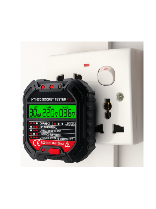 TESTER NAPIĘCIA GNIAZDEK DO GNIAZDKA 230V elektrycznego z wyświetlaczem