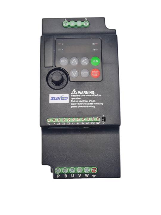 5.5 kW Inverter 1 phase → 3-phase for 3 kW Motor – Soft Start & Brake