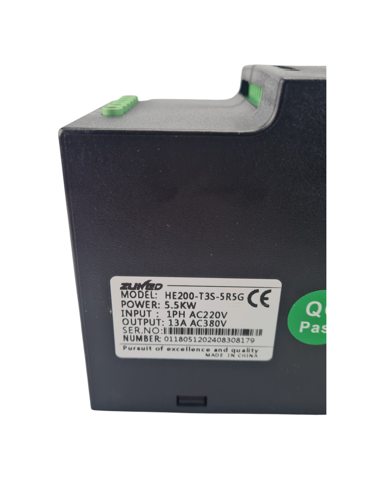 5.5 kW Inverter 1 phase → 3-phase for 3 kW Motor – Soft Start & Brake